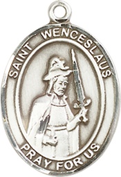 [8273SS] Sterling Silver Saint Wenceslaus Medal