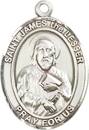 [8277SS] Sterling Silver Saint James the Lesser Medal