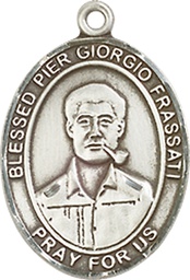 [8278SS] Sterling Silver Blessed Pier Giorgio Frassati Medal