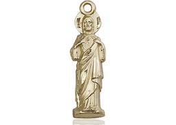 [5935KT] 14kt Gold Sacred Heart Medal