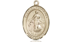 [8283GF] 14kt Gold Filled Blessed Karolina Kozkowna Medal