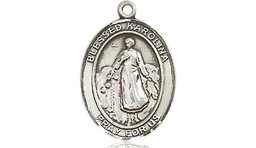 [8283SS] Sterling Silver Blessed Karolina Kozkowna Medal