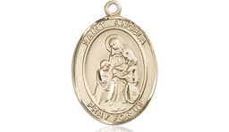 [8284GF] 14kt Gold Filled Saint Angela Merici Medal