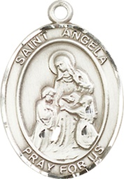 [8284SS] Sterling Silver Saint Angela Merici Medal