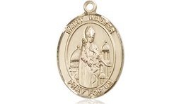 [8285GF] 14kt Gold Filled Saint Walter of Pontnoise Medal