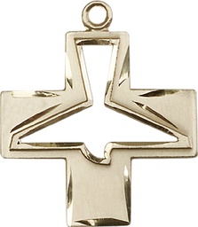 [6080KT] 14kt Gold Holy Spirit Medal