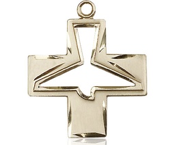 [6080KT] 14kt Gold Holy Spirit Medal