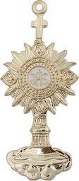 [6099KT] 14kt Gold Monstrance Medal