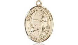 [8288GF] 14kt Gold Filled Our Lady of Lourdes Medal