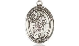 [8291SS] Sterling Silver Saint Peter Nolasco Medal