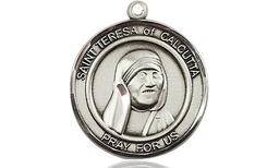 [8295RDSS] Sterling Silver Saint Teresa of Calcutta Medal