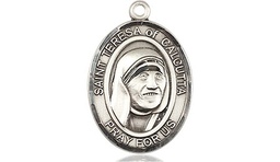 [8295SS] Sterling Silver Saint Teresa of Calcutta Medal