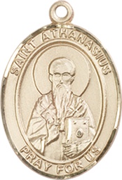 [8296GF] 14kt Gold Filled Saint Athanasius Medal