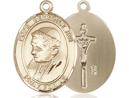 [7235KT] 14kt Gold Pope Benedict XVI Medal