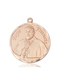 [7451RDKT] 14kt Gold Pope Francis Medal