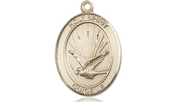 [8044KT] 14kt Gold Holy Spirit Medal