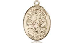 [8309GF] 14kt Gold Filled Saint Rosalia Medal