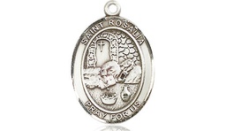 [8309SS] Sterling Silver Saint Rosalia Medal