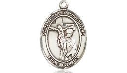 [8318SS] Sterling Silver Saint Paul of the Cross Medal