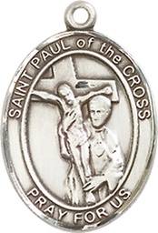 [8318SS] Sterling Silver Saint Paul of the Cross Medal