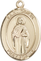 [8319GF] 14kt Gold Filled Saint Odilia Medal