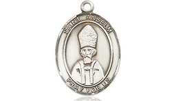 [8342SS] Sterling Silver Saint Anselm of Canterbury Medal