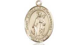 [8343GF] 14kt Gold Filled Saint Catherine of Alexandria Medal