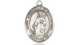 [8343SS] Sterling Silver Saint Catherine of Alexandria Medal
