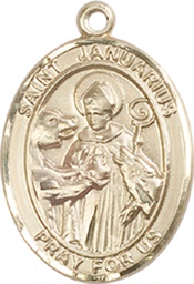 [8351GF] 14kt Gold Filled Saint Januarius Medal