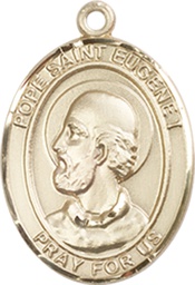 [8352GF] 14kt Gold Filled Pope St Eugene I Medal