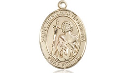 [8353GF] 14kt Gold Filled Saint Adrian of Nicomedia Medal