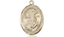 [8354GF] 14kt Gold Filled Saint Catherine of Bologna Medal
