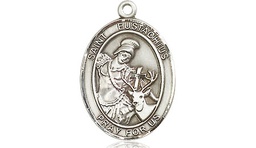 [8356SS] Sterling Silver Saint Eustachius Medal