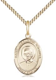 [8362GF/18G] 14kt Gold Filled Saint Josemaria Escriva Pendant on a 18 inch Gold Plate Light Curb chain