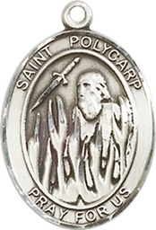 [8363SS] Sterling Silver Saint Polycarp of Smyrna Medal