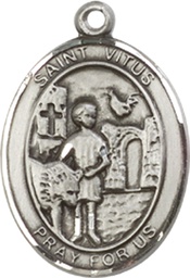 [8368SS] Sterling Silver Saint Vitus Medal