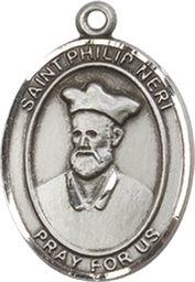 [8369SS] Sterling Silver Saint Philip Neri Medal