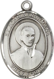[8370SS] Sterling Silver Saint John Berchmans Medal