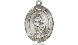 [8374SS] Sterling Silver Saint Anne Medal