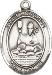 [8376SS] Sterling Silver Saint Honorius Medal