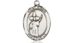 [8381SS] Sterling Silver Saint Aidan of Lindesfarne Medal