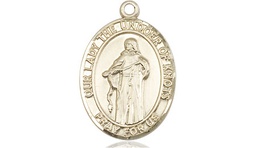 [8383GF] 14kt Gold Filled Our Lady of Knots Medal