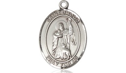 [8386SS] Sterling Silver Saint Drogo Medal