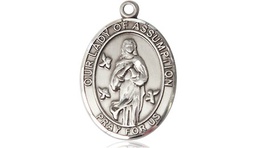 [8388SS] Sterling Silver Our Lady of Assumption Medal