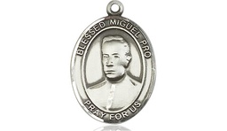 [8389SS] Sterling Silver Blessed Miguel Pro Medal