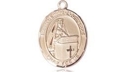 [8390GF] 14kt Gold Filled Blessed Emilee Doultremont Medal