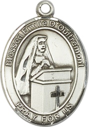 [8390SS] Sterling Silver Blessed Emilee Doultremont Medal