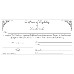 [No.330] Sponsor Certificates (Pad of 50)