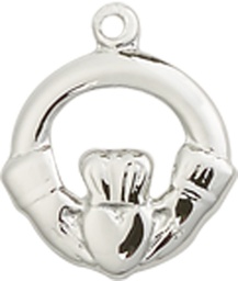 [4113SS] Sterling Silver Claddagh Medal