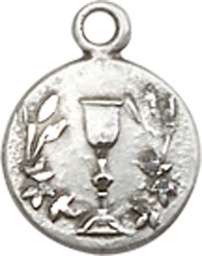 [2515SS] Sterling Silver Communion Chalice Medal